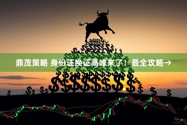 鼎茂策略 身份证换证高峰来了！最全攻略→