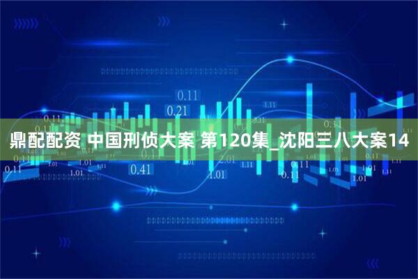 鼎配配资 中国刑侦大案 第120集_沈阳三八大案14